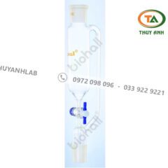 Bình chiết hình trụ khóa thủy tinh