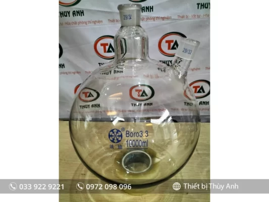 Bình cầu 2 cổ nhám 10 Lít (khích thước theo yêu cầu)