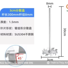 Cánh khuấy hình đĩa cho máy khuấy đũa các kích thước