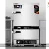Nồi hấp bằng hơi nước loại 12 khay cài đặt thời gian nhiệt độ