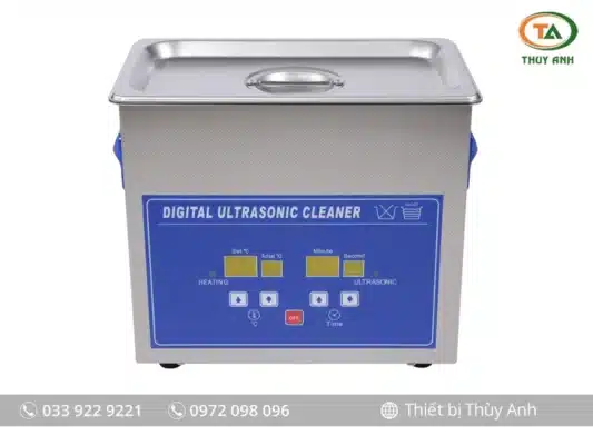 Bể rửa siêu âm PS-G20A JEKEN 4.8L - Công suất 120W, hai đầu phát, điều khiển nút bấm cao cấp