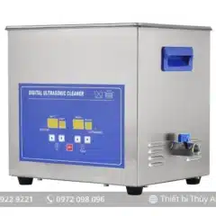 Bể rửa siêu âm PS-G60A JEKEN 20L - Công suất 360W, 6 đầu phát, bể sâu 200mm cho công nghiệp nặng