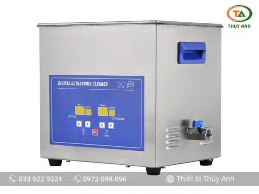 Bể rửa siêu âm PS-60A JEKEN 15L - Công suất 360W, 6 đầu phát, van xả - Giải pháp công nghiệp chuyên sâu