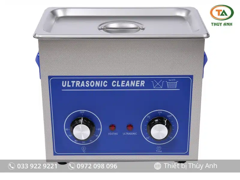 Bể rửa siêu âm PS-30, PS-D30 JEKEN Bể rửa siêu âm JEKEN PS-30 dung tích 6.5L – Công suất 180W, 3 đầu phát