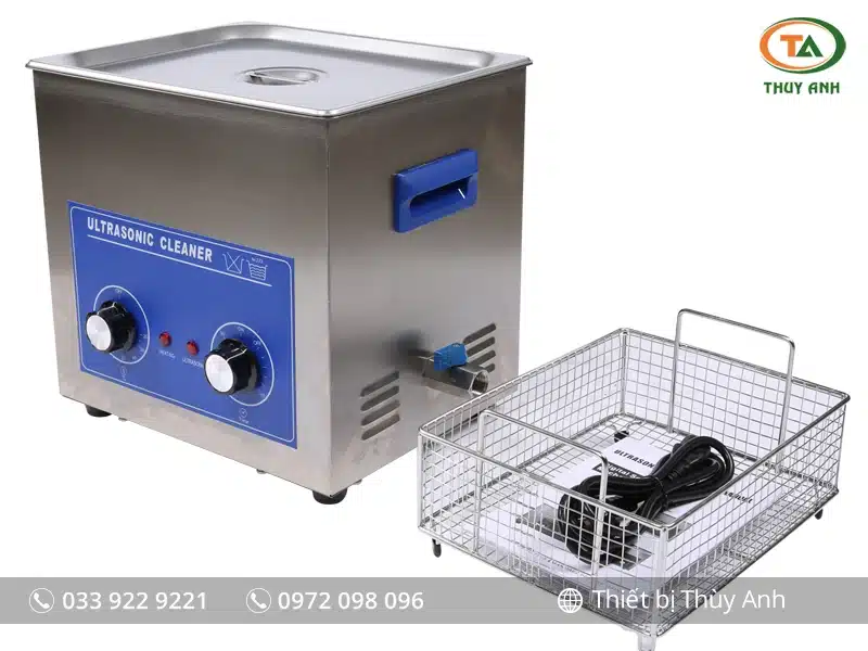 Bể rửa siêu âm PS-40, PS-D40 JEKEN Bể rửa siêu âm JEKEN PS-D40 dung tích 7L – Công suất 240W, 4 đầu phát, van xả