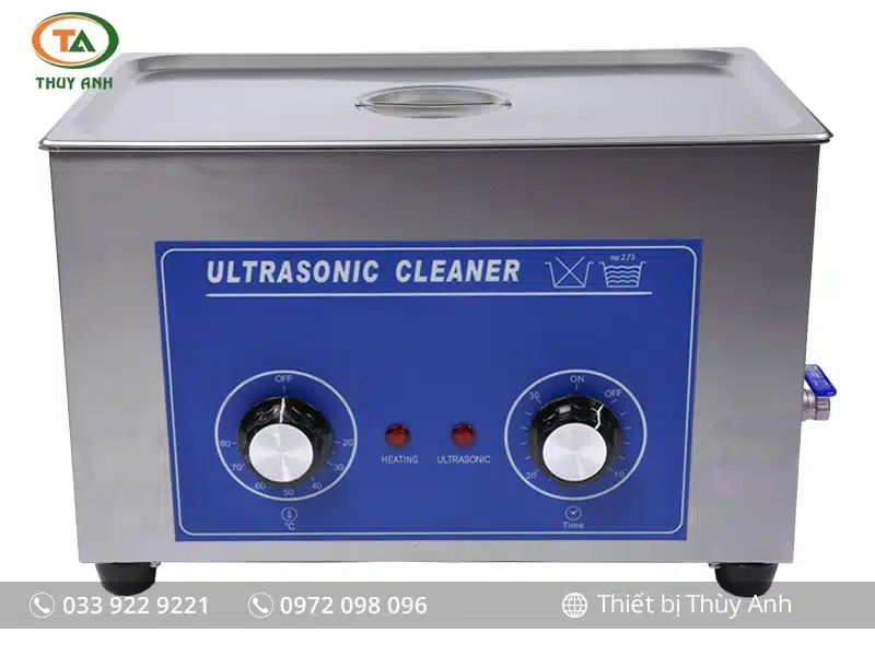 Bể rửa siêu âm PS-80 JEKEN Bể rửa siêu âm JEKEN PS-80 dung tích 22L – Công suất 480W, 8 đầu phát, chiều dài bể 500mm