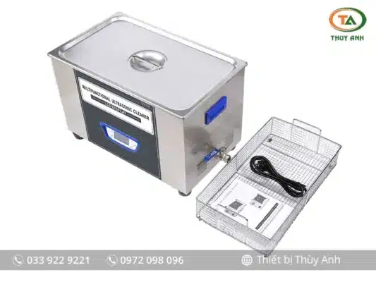 Bể rửa siêu âm TUC-220 JEKEN 22L - Màn hình LCD, 8 đầu phát, công suất 480W