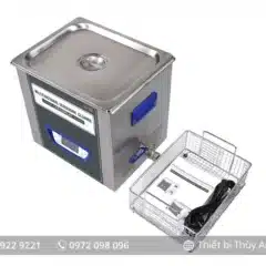 Bể rửa siêu âm TUC-100 JEKEN 10L - Màn hình LCD, 4 đầu phát, công suất 240W