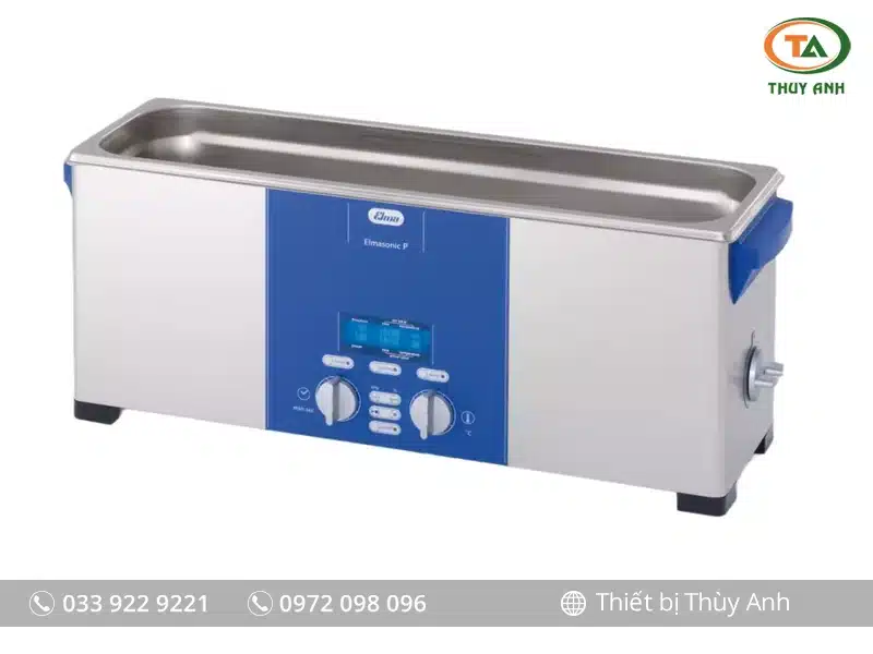 Bể rửa siêu âm P 70H Elma đa tần số 37 80 kHz cho phòng thí nghiệm